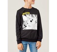 name it Sudadera de felpa de niño con capucha de POKEMON con estampado de PIKACHU. Negro 10 Años