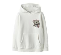 NAME IT Sudadera 'NKMBastian' azul / naranja pastel / negro / blanco 146-152 azul / naranja pastel / negro / blanco
