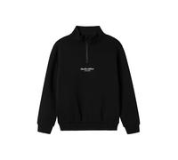 NAME IT Sudadera 'NKMBrody' negro / blanco 116 negro / blanco