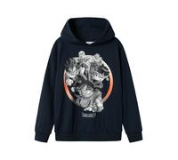 NAME IT Sudadera 'NKMDaf Dragonball' zafiro / gris claro / albaricique 158-164 zafiro / gris claro / albaricique