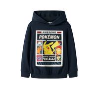 NAME IT Sudadera 'NKMDU POKEMON' marino / amarillo / lila / blanco 116 marino / amarillo / lila / blanco