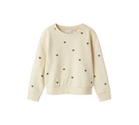 NAME IT Niñas Nmfvalba LS Sweat UNB Noos, Summer Sand, 122-128
