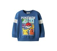NAME IT Sudadera 'NMMJussy Pokemon' azul oscuro / verde / rojo / blanco 122-128 EUR