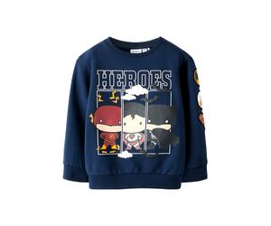 NAME IT Sudadera 'NMMOsmus Batman' marino / rojo / negro / blanco 98 marino / rojo / negro / blanco