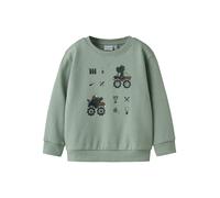 NAME IT Sudadera 'NMMVIMO' marrón / verde pastel / verde oscuro 122-128 marrón / verde pastel / verde oscuro