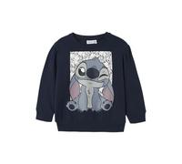 NAME IT Sweat Nmfarina Stitch-Sudadera BRU Wdi, Azul Marino, 92 para Niñas