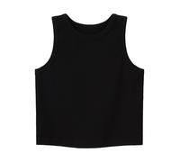 NAME IT NKFNAKAL SL Crop Top Noos Camiseta de Tirantes Anchos, Black, 116 para Niñas