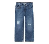 NAME IT NKFROSE HW Wide Jeans 1411-TE Noos, Vaqueros Anchos Niñas, Dark Blue Denim,