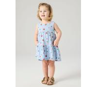 NAME IT Vestido 'NMFVIGGA SPENCER' azul claro / rosa / rojo oscuro / blanco 116 azul claro / rosa / rojo oscuro / blanco