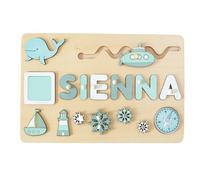 Name Jigsaw Puzzles - Alphabet Name Jigsaw Board Game for Boys, Toddler Puzzle Toy with Name | Funny Kids Alphabet Puzzle Shape Toy for Boys, Girls, Kids, Toddler