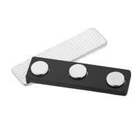 Name Magnet Tag Kit - Reusable Badge Holder, Strong Magnetic Clip System, Metal Plate Identifier Accessory Tool | Office Workplace Event Exhibition Uniform Classroom Locker Shelf Toolbox Organizer