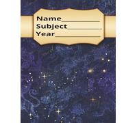 Name___________Subject__________Year_________: Big 200 Page College Lined Journal Notebook.