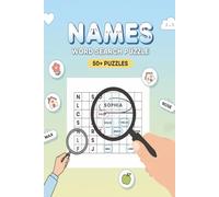 Name Word Search Puzzle Book: Word searches with easy to read print about Name's, Biblical Name's, Celebrity Name's etc. 6 x 9 inches, 110 pages, 50 + ... Gift for Vacations, Holidays, or Free Time
