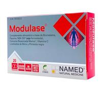 Named Cobas Modulase 20 Comprimidos - Con Bromelaína, Papaína, Cúrcuma Liposomada Meriva y Nattoquinasa - Alta Absorción - Suplemento para el Sistema Inmunitario y Cuidado Articular