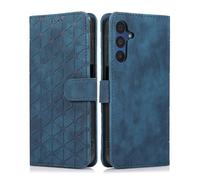 Namenand Funda para Samsung Galaxy A15 4G / 5G,Carcasa Libro con Plegable Tapa Flip PU Cuero Magnético Protección Case - Azul