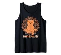 Nameowste - Mandala de meditación Zen con diseño de Gato Camiseta sin Mangas