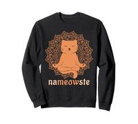 Nameowste - Mandala de meditación Zen con diseño de Gato Sudadera