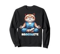Nameowste - Meditación Zen para Amantes de los Gatos, Linda y Divertida Sudadera