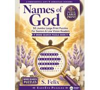 Names of God: 50 Jumbo Large Print Word Search Puzzles For Seniors & Low Vision Readers (EasyEye Puzzles Christian Corner)