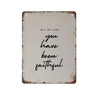 NAMEY All My Life You Have Been Faithful, cita de música de adoración cristiana, impresiones artísticas para pared, decoración de pared de sala de estar, arte de pared, divertido letrero de metal
