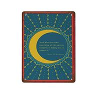 NAMEY Impresión artística de The Alchemist, cita inspiradora, espiritual, When You Want Something The Whole Universe Conspires, letrero de metal retro de aluminio para decoración de pared del hogar