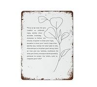 NAMEY Letrero de metal con texto en inglés «This is My Wish for You» para pared con poema ilustrado y cómodo, divertido letrero de metal vintage para dormitorio, sala de estar, cocina, patio, jardín
