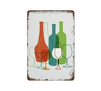 NAMEY Letrero de metal moderno y colorido con texto en inglés "Bon Appetit" para decoración de pared de cocina, cocina, poste, divertido, vintage, para dormitorio, sala de estar, cocina, patio, jardín