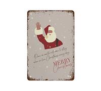 NAMEY Letrero de metal vintage con citas de Navidad, Peace on Earth Will Come to Stay When We Live Christmas Everyday Retro Wall Decor para granja, oficina, pubs, club, póster de metal de 8 x 12