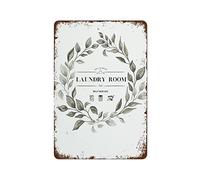 NAMEY Letrero decorativo para cuarto de lavado, con cita de Adán y Eva, arte de lavandería, arte divertido, vintage, metal, decoración de dormitorio, sala de estar, cocina, patio, jardín, 140 x 200 mm