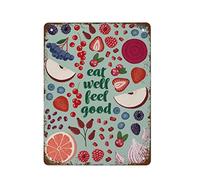 NAMEY Póster Eat Well Feel Good Food para estimular el sistema inmunológico con superalimentos naturales, salud otoñal, arte vegetariano, nutrición, dieta, vitaminas, decoración de pared vintage para