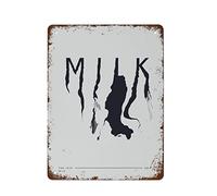 NAMEY The 1975 Milk Music Wall Print Minimal Music Poster Indie Music Wall Art Lyrics Print Funny Vintage Metal Tin Sign for Bedroom Living Room Kitchen Yard Garden Wall Decor Gift 12 x 16 pulgadas