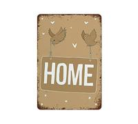 NAMEY This is Midge - Póster impreso con texto en inglés "This is Midge - Home Birds Poster Print Love Romantic Valentine's Day Funny Vintage Metal Tin Sign for Bedroom Living Room Kitchen Yard Garden