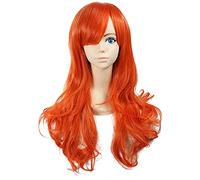 Nami de una sola pieza 2 años después naranja largo rizado Cosplay peluca resistente al calor pelo sintético mujeres Halloween fiesta pelucas