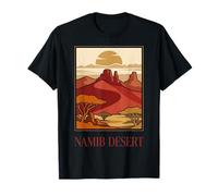 Namib Desierto Namibia Dunas Safari Paisaje Arte Vintage Camiseta