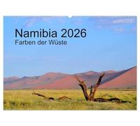 Namibia 2026 Farben der Wüste (Wandkalender 2026 DIN A2 quer), CALVENDO Monatskalender: Wunderbare Farben und bizarre Formen in Namibia