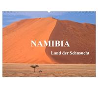 Namibia-Land der Sehnsucht (Wandkalender 2026 DIN A2 quer), CALVENDO Monatskalender: Sehnsuchtsvolle Landschafts- und Tierbilder von Namibia.