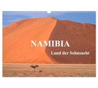 Namibia-Land der Sehnsucht (Wandkalender 2026 DIN A3 quer), CALVENDO Monatskalender: Sehnsuchtsvolle Landschafts- und Tierbilder von Namibia.