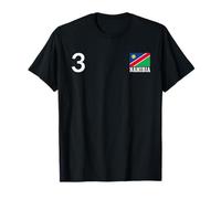 Namibia Número 3 Bandera Nacional Patrimonio País Camiseta
