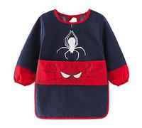 NAMIS Delantales de Niño 5-7 Años, Delantal Infantil Pintura, Arte Smock Pintura Delantal, Blusón Delantal Babero de Mangas Larga y Bolsillos para Artes y Manualidades, Pintura, Cocina