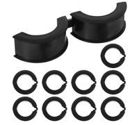NAMOARLY 10 Anillos Adaptadores de Manillar para Bicicleta de 22,2-31,8mm Juntas de Goma Tpr para Ciclismo en Terreno Difícil y Reparaciones Seguras sin Daños