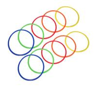 NAMOARLY 10 Aros de Agilidad para Fútbol de Plástico Duradero, Kit de Entrenamiento de Velocidad y Agilidad, Aros para Ejercicios de Salto y Coordinación, Equipo de Entrenamiento Deportivo