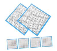 NAMOARLY 10 Hojas Láminas de Tabla Numérica Gráfica de Matemáticas Laminada Doble Cara para Enseñanza para Aula y Material Escolar Educativo