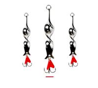 NAMOARLY 10 Señuelos de Pesca de Alta Velocidad y Tiro Largo Lentejuelas, Resistentes y Extra Fuertes, de Metal Plata para Pesca al Aire Libre de Carpa y Percas