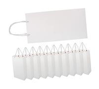 NAMOARLY 10piezas Bolsas De Vino De Porta Botellas De Vino Elegantes y Resistentes Para Eventos y Almacenamiento Color Perla white