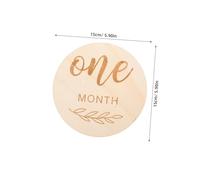 NAMOARLY 12 piezas Tarjetas Madera Grabadas Doble Cara para Fotos Mensualidades Recién Nacido Unisex Accesorios Regalo