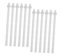 NAMOARLY 12 piezas Varillas de Rosca para Botón de Descarga de Inodoro Extensión para Accesorios de Baño Varillas Resistentes para Pulsador de Cisterna Repuesto para Casa Baño