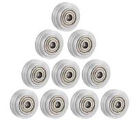 NAMOARLY 13 Poleas Transparentes de Plástico para Impresora 3d Rodamientos de Bolas, Ruedas Pasivas de 3 Cm, Accesorios para Alineación y Correas en Piezas de Impresora 3d