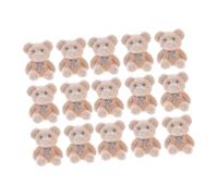 NAMOARLY 15 Piezas Mini Oso de Peluche con Acabado Aterciopelado Adornos Colgantes para Regalos de Boda Decoración de Fiesta de Cumpleaños Accesorios DIY para Souvenirs y Manualidades