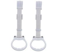 NAMOARLY 2 Piezas Anillos Ajustables para Niña con Tirantes Resistentes Accesorios para Corralito y Cuna Soporte Seguro para Niñas de Material Plástico Suave y Duradero