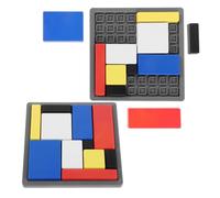NAMOARLY 2 Piezas Juego de Bloques de Construcción de Abs, 88 Desafíos Piezas Geométricas, Mejora la Coordinación Mano-Ojo y Control Motor Fino, Adecuado para Actividades Montessori